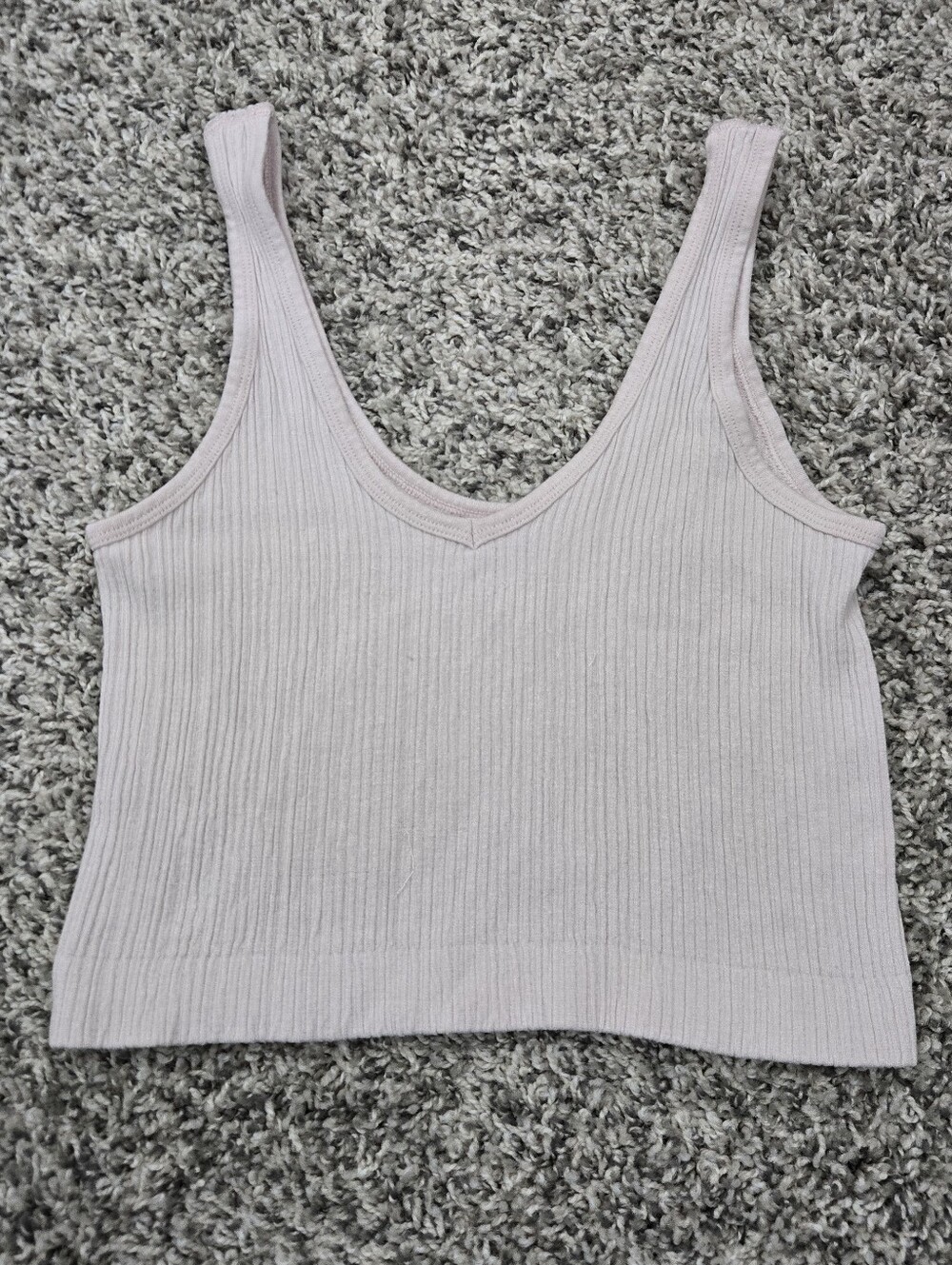 Pink Out From Under Urban Outfitters Ribbed Crop Top